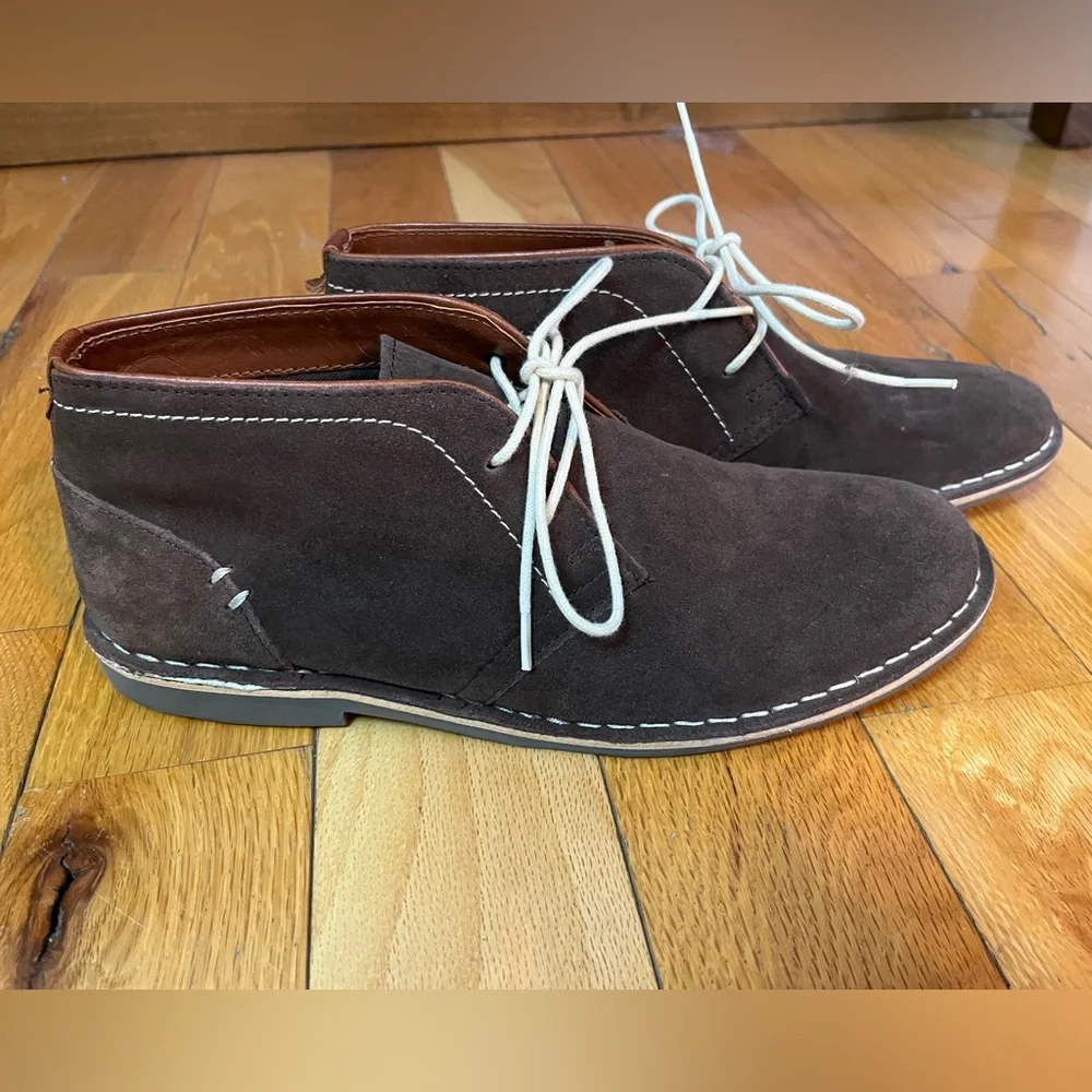 Steve Madden Mens Durvish Chukka Boot Dark Brown‎ Suede Size 9 EUC